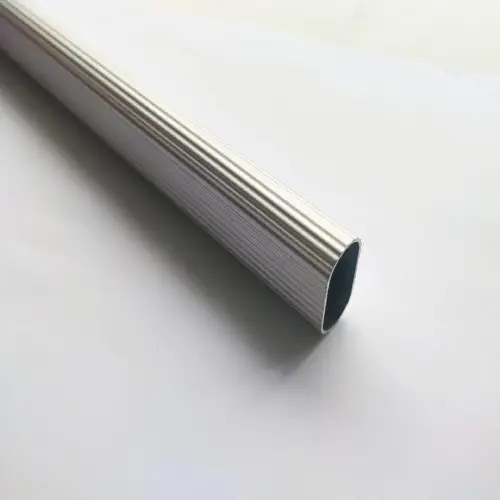 Tubo Ovalado De Aluminio 6mt.